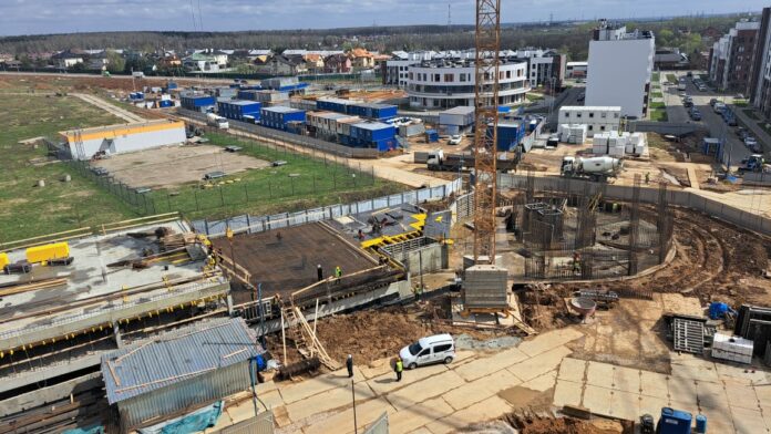 Многоуровневый паркинг строят в подольском ЖК «Новая Щербинка»