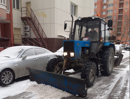 Уборка снега в Подольске контролируется с помощью мобильного приложения