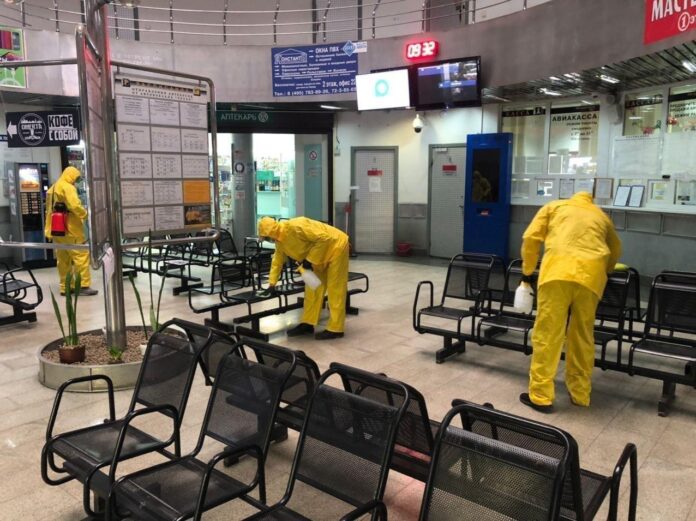 Дезинфекция проводится на 44 автовокзалах и автостанциях Мострансавто ежедневно