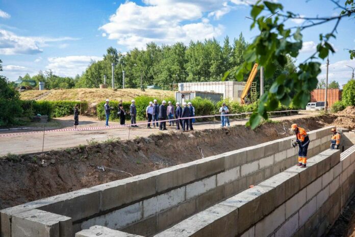 Модернизация насосной станции на улице Товарной продолжается в Климовске Модернизация насосной станции на улице Товарной продолжается в Климовске