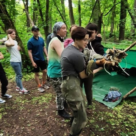 В Подольске юные спасатели провели тренировку к предстоящим соревнованиям