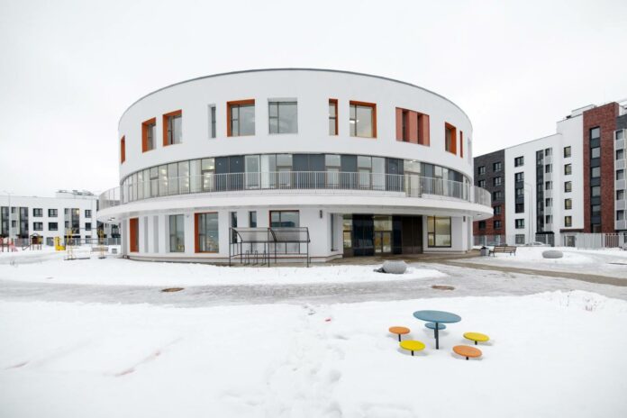 Детский сад в форме цилиндра построили в Подольске