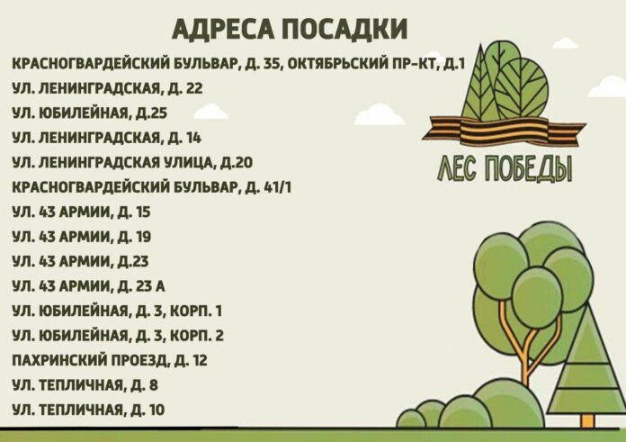 Жителей г. о. Подольск приглашают принять участие в традиционной акции «Лес Победы» Жителей г. о. Подольск приглашают принять участие в традиционной акции «Лес Победы»