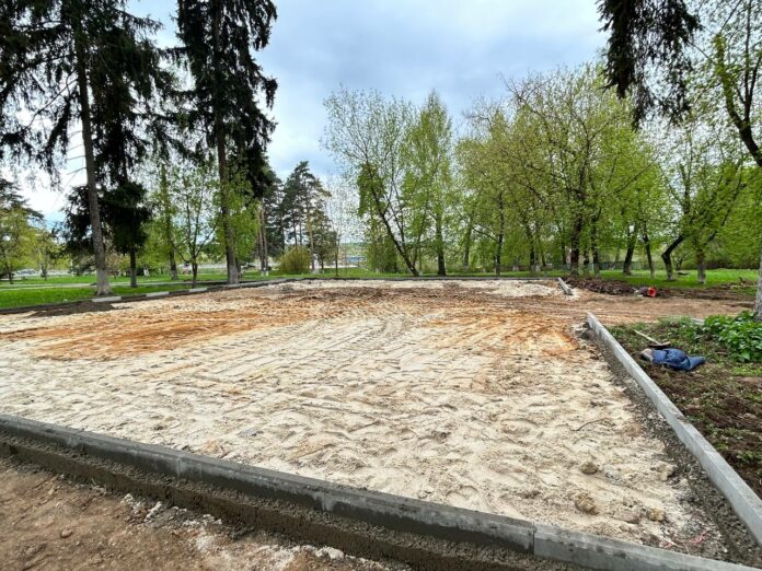 Основания для новых детских игровых площадок готовятся в Подольске Основания для новых детских игровых площадок готовятся в Подольске