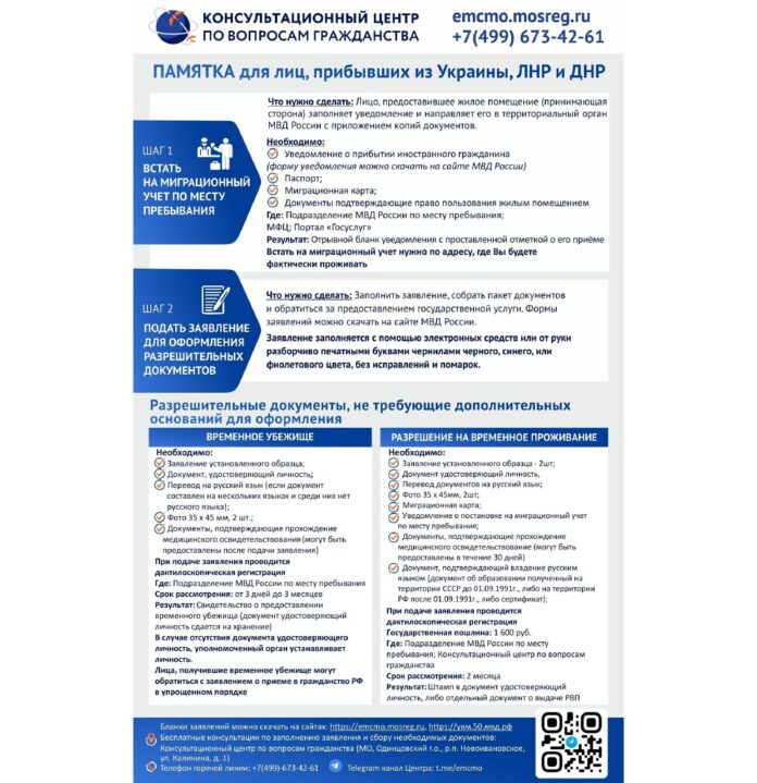 Как оформить документы прибывшим в Московскую область из Украины, ДНР и ЛНР Как оформить документы прибывшим в Московскую область из Украины, ДНР и ЛНР