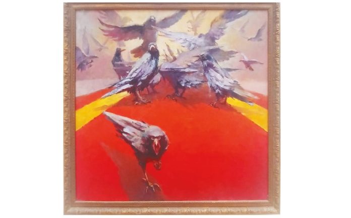 Вороны в необычном ракурсе