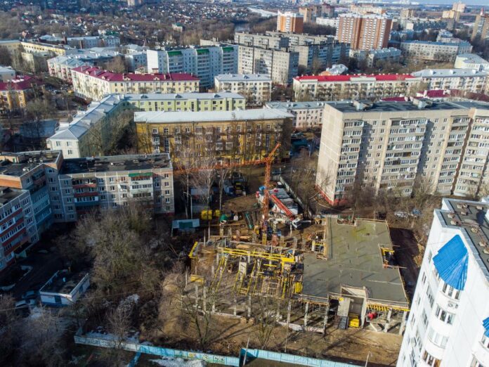 Строительство детского сада на Вокзальной выполнено на 20%, ведется в графике