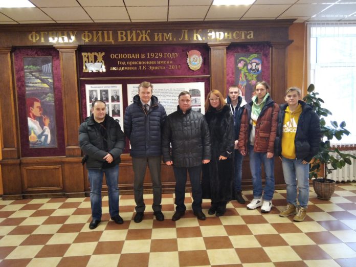 Председатель Совета молодых ученых посетил ВИЖ им. Л.К. Эрнста 9 февраля Председатель Совета молодых ученых посетил ВИЖ им. Л.К. Эрнста 9 февраля