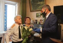 Участник Великой Отечественной войны Борис Иванович Гинкул 13 октября принимал поздравления с 95-летием